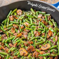 Teriyaki Green Beans Recipe Yummly Recipe Green Beans Bean Recipes Green Bean Recipes