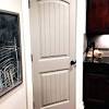 These doors come in smooth or wood grained and take paint well. 1