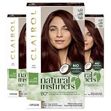 Generally, the process involves spending hours lifting your dark hair to light blonde, depositing bright color to your bleached strands, layering a gloss on top on the other hand, going red as a brunette doesn't feel that simple. Amazon Com Clairol Natural Instincts Semi Permanent 4r Dark Auburn Rosewood Pack Of 3 Beauty