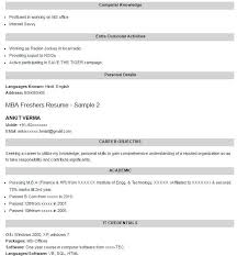 Your resume is a formal document and hence it's best to stick to simple corporate fonts and avoid the artistic or ambiguous ones here. Latest Resume Format For Mba Freshers 2020 2021 Studychacha