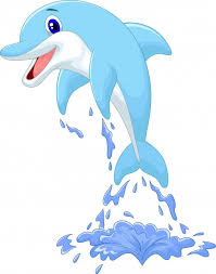 Cute Cartoon Dolphin Jumping Out Of Water Cartoon Dolphin Dolphin Drawing Cartoon Sea Animals