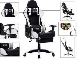 | / sku edwell ship white. Racing Style Ergonomic Chair Pu Leather Desk Chair With Headrest And Massage Lumbar Support Blue Edwell Home Office Chair Gaming Chair With Footrest High Back Computer Gaming Chair Home Office Chairs Computer Gaming Chairs