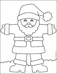 There are tons of great resources for free printable color pages online. Easy How To Draw Santa Claus Tutorial And Santa Claus Coloring Page