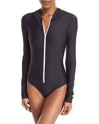 Cover Zip Front Hooded Long Sleeve One Piece Swimsuit Long Sleeve Swimsuit Swimsuits Women S One Piece Swimsuits