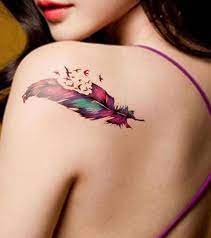 The hindus see the peacock as a symbol. These 20 Gorgeous Feather Tattoos Have A Beautiful Meaning