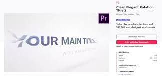 That way they can get back to creating more content for their clients and fans. Top 20 Adobe Premiere Title Intro Templates Free Download
