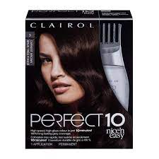 A permanent hair color system that lasts up to 60 days Buy Clairol Nice N Easy Perfect 10 Permanent Hair Dye 3 Darkest Brown Hair Color 1 Count Online In Turkey B004d1uhyq