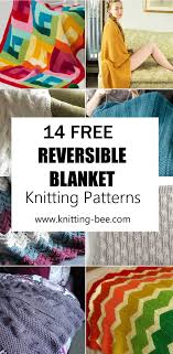 Everyone can explore the fun of making crochet afghan patterns! 14 Free Reversible Blanket Knitting Patterns Knitting Bee