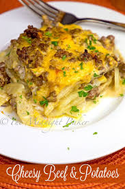 Cheesy Beef Amp Potatoes Casserole Beef Potato Casserole Beef And Potatoes Main Dish Recipes