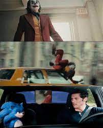 Tom And Movie Sonic Hit Joker Joker Gets Hit By A Car Know Your Meme