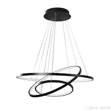 Led Hängelampe Modern 3 Ring Rund Design Esszimmerlampe Wohnzimmerlampe Esstischlampe Beleuchtung Leuchte Acryl Metall