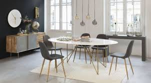 Ikea table a manger chaise vitrine buffet lundi 11 novembre. Table A Manger 4 6 Personnes En Marbre Blanc Et Fer Dore L200 Izmir Maisons Du Monde