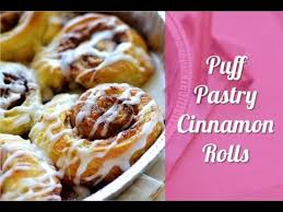Fall's favorites rolled in one. Puff Pastry Cinnamon Rolls Youtube
