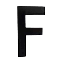 Architectural Mailboxes 4 in. Black Floating House Letter F 3582B ...