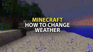 All it does is rain all the time. How To Change The Weather In Minecraft Weather Command