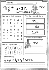 Sight Word Activities The Bundle Kindergarten Worksheets Sight Words Sight Words Kindergarten Sight Word Worksheets