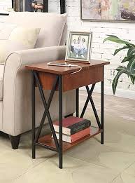 Convenience Concepts Tucson Electric Flip Top Table Black Cherry With Images Flip Top Table End Tables Furniture