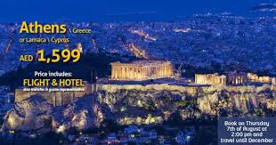 Athens Or Larnaca Crazy Deal Countdown 3 Days 1 599 Aed Only For 3n 4d In A 3 Star Hotel With Gulfair Return Flights From D Travel Tourism Travel Deals