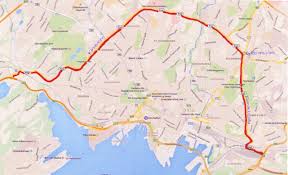 Olavs plass this is a map containing only the road of ring 1 in oslo, norway. Kart Over Ring 2