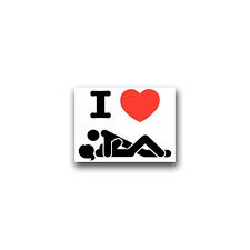 AufkleberSticker I Love Sex Herz Liebe Techtelmechtel Fun Vögeln 7x9cm  A1482 : Amazon.de: Küche, Haushalt & Wohnen