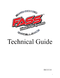 Technical Guide Fass Fuel Systems