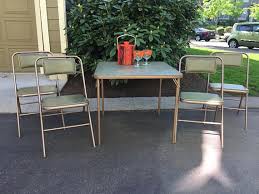 Vintage Card Table Chairs Samsonite Folding Table And Card Table And Chairs Outdoor Furniture Sets Chair