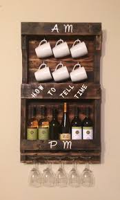 Pallet Project Coffee And Wine Rack Combo Pallet Projects Decor Pallet Diy Pallet Wine Rack