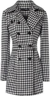 Black And White Houndstooth Coat Women S Jane Norman Black Dogtooth Check Coat Check Coat Houndstooth Coat Clothes