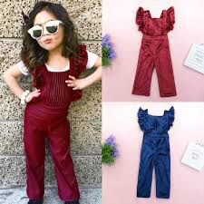 Toddler Baby Kids Girl Romper Playsuit Jumpsuit Bodysuit Velvet Clothes Outfit Ebay Velvet Clothes Toddler Jumpsuit Jumpsuits For Girls