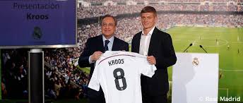 Toni kroos joined to real madrid c.f copyright laws and proposals: Presentation Of Toni Kroos In The Santiago Bernabeu President S Box Real Madrid Cf