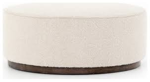 The ottoman coffee table can be used as a standard foot rest or guest seating, naturally. Sheryl Large Round Ottoman Transitional Footstools And Ottomans By Marco Polo Imports Mpcken 32171 693 Houzz