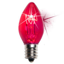 C7 Christmas Light Bulb C7 Twinkle Pink Christmas Light Bulbs 7 Watt Christmas Lights Etc Incandescent Christmas Lights Christmas Light Bulbs Light Bulb Wattage