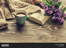 Walnut medium rectangle wood coffee table with lift top. Spring Morning Coffee Image Photo Free Trial Bigstock