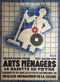 Espaces de rencontres privilégiés entre les jeunes et les principaux acteurs de l'enseignement supérieur, apportent des réponses claires et personnalisées sur les études et les métiers. Arts Menagers Grand Palais By Francis Bernard Original Vintage Poster