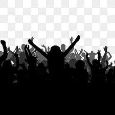 صورة ظلية بسيطة سوداء هتاف الجماهير عنصر بسيط كرتون أسود png وملف psd للتحميل مجانا in 2021 crowd drawing banner background images photo album design