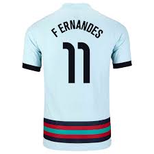 Maybe you would like to learn more about one of these? Kandiny Herren Portugiesische Fussballnationalmannschaft Bruno Fernandes 11 Auswartstrikot Hellblau 2021 Trikot