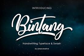 Every font is free to download! Bintang 32797 Handwritten Font Bundles