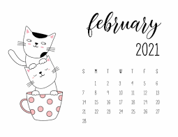 Image of february 2021 calendar. February 2021 Calendar Wallpapers Hd February 2021 Calendar Backgrounds Wallpaper Cart