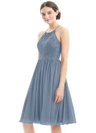 Azazie Lyric Bridesmaid Dresses Azazie In 2020 Knee Length Bridesmaid Dresses Black Bridesmaid Dresses Steel Grey Bridesmaid Dress