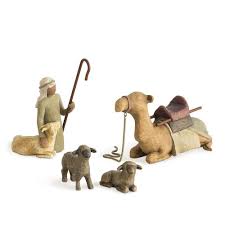 Willow Tree Shepherd And Stable Animals Figures 4 Piece Willowtree Willow Tree Nativity Animals Willow Tree Figurines