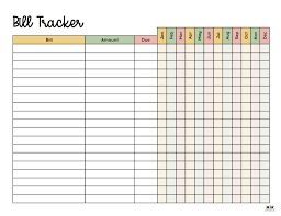 It is a comprehensive bill organizer that not only describes utility and insurance payments, but also secured and unsecured debt. Monthly Bill Organizers 18 Free Printables Printabulls