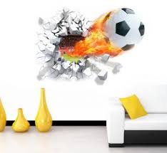 ملصقات ثلاثية الابعاد للجدار الخلفي في غرف النوم قابلة للنزع على شكل كرة قدم تسوق اونلاين ورق جدران و ملصقات الحائط بافضل سعر في مصر سوق كوم