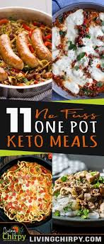 11 No Fuss Keto One Pot Meals One Pot Meals Healthy Recipes Recipes