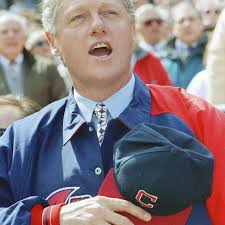 President Bill Clinton threw out first pitch at Jacobs Field opener in  1994; Indians rallied for victory