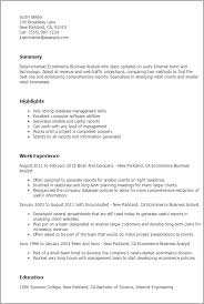 Ecommerce Business Analyst Resume Template Best Design Tips Myperfectresume
