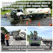 Highway utara selatan jammed pula. Gambar Kemalangan Lori Tanker Di Highway Plus Berita Viral Terkini