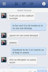 Evaluat la 5.00 din 5 pe baza unei evaluari a clientului. Incercarile Esuate Ale Lui Versace De A Agata Pe Facebook Nu A Fost Acceptat Nici Macar Cand A Spus Ca Isi Trimite Elicopterul