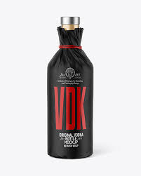 Download Vodka Bottle In Paper Wrap Mockup In Bottle Mockups On Yellow Images Object Mockups PSD Mockup Templates