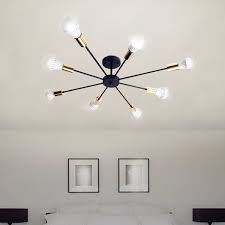 Currently, the best semi flush mount ceiling light is the westinghouse dunmore. Industrial Edison Large 4 6 8 Lights Barn Metal Semi Flush Mount Ceiling Lamp Chandeliers Ceiling Fixtures Lamp