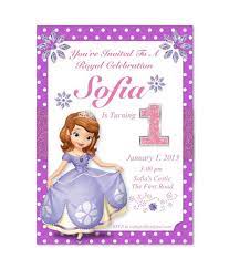 Invite Sofia The First Birthday Party Sophia Birthday Party Princess Sofia The First